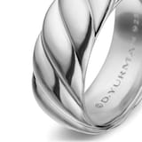 David Yurman Sculpted Cable Contour Band Ring in Sterling Silver, 9mm