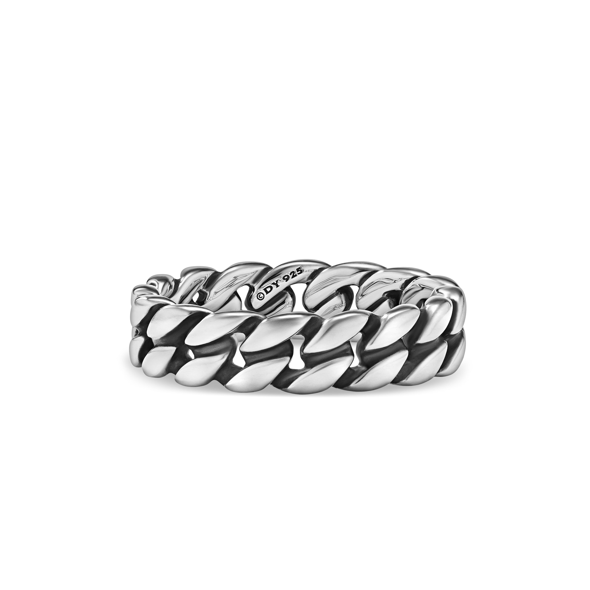 David Yurman Curb Chain Band Ring in Sterling Silver, 6mm