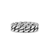 David Yurman Curb Chain Band Ring in Sterling Silver, 6mm