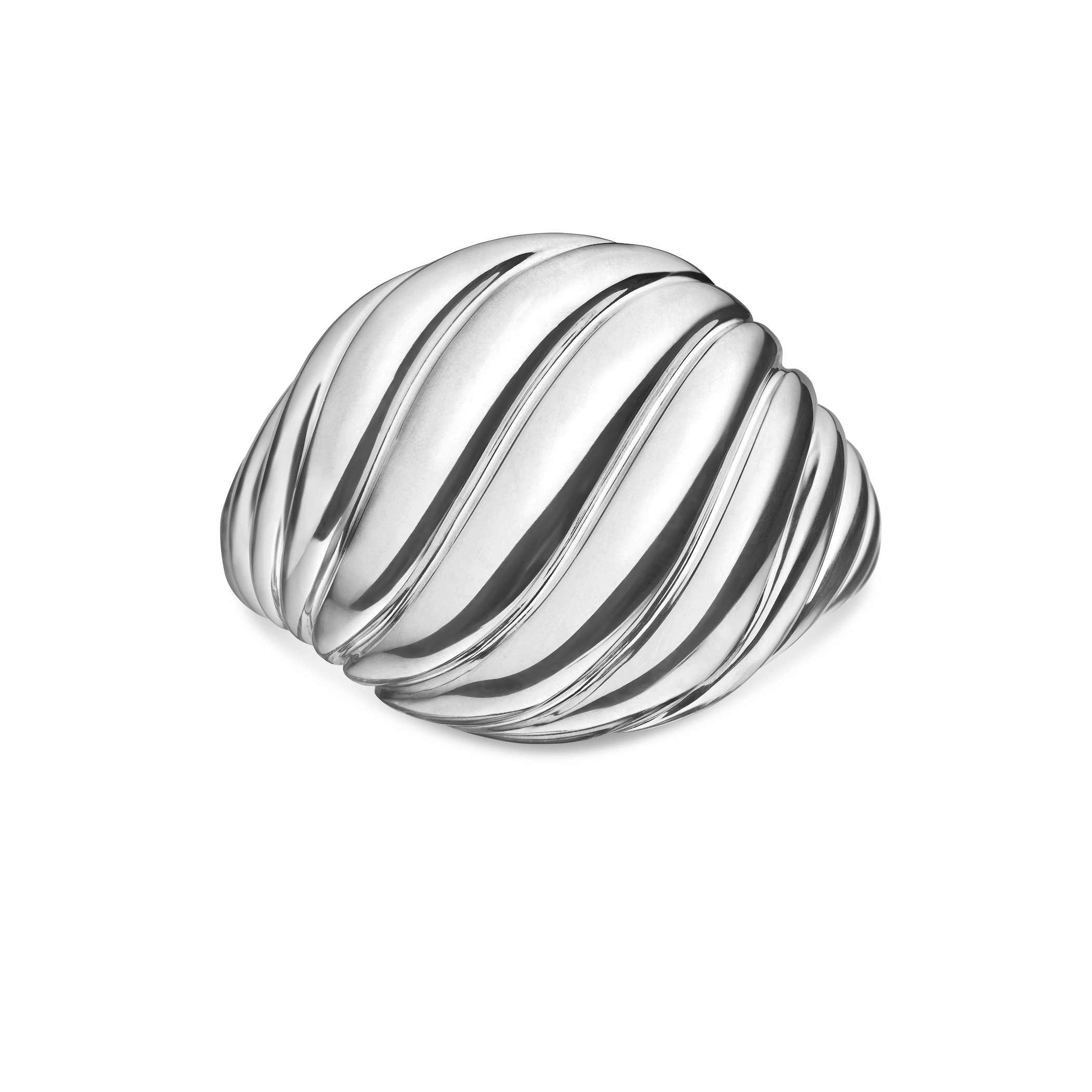 David Yurman Sculpted Cable Pinky Ring in Sterling Silver, 13mm David Yurman Sculpted Cable Pinky Ring in Sterling Silver, 13mm