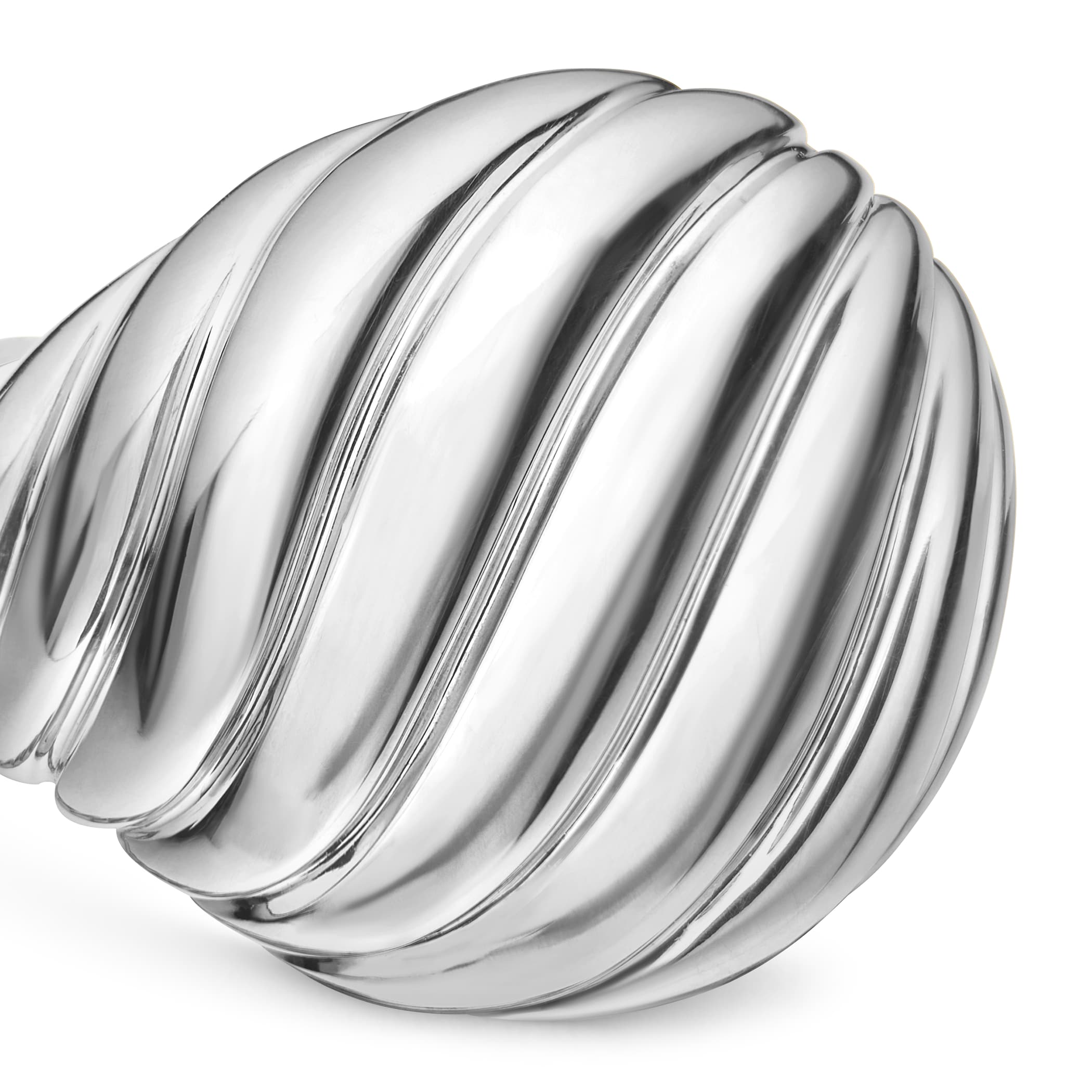 David Yurman Sculpted Cable Pinky Ring in Sterling Silver, 13mm David Yurman Sculpted Cable Pinky Ring in Sterling Silver, 13mm