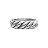 David Yurman Sculpted Cable Band Ring in Sterling Silver, 6mm