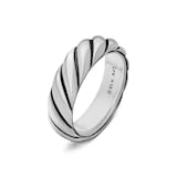 David Yurman Sculpted Cable Band Ring in Sterling Silver, 6mm