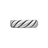 David Yurman Sculpted Cable Band Ring in Sterling Silver, 6mm