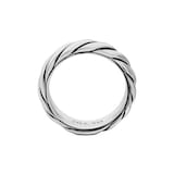 David Yurman Sculpted Cable Band Ring in Sterling Silver, 6mm