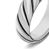 David Yurman Sculpted Cable Band Ring in Sterling Silver, 6mm