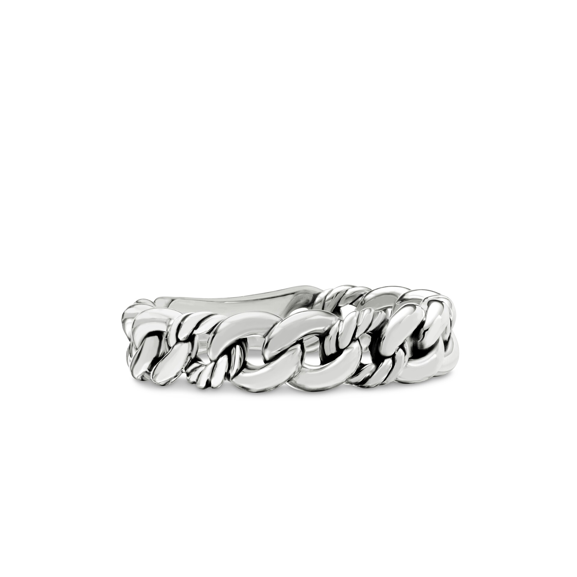David Yurman Belmont® Curb Link Band Ring In Sterling Silver, 5mm