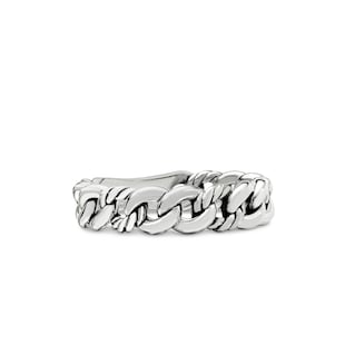 David Yurman Belmont® Curb Link Band Ring In Sterling Silver, 5mm