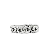 David Yurman Belmont® Curb Link Band Ring In Sterling Silver, 5mm - Ring Size L.5