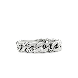 37360363125 - Belmont® Curb Link Band Ring In Sterling Silver, 5mm - Ring Size L.5