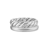 David Yurman DY Mercer™ Two Row Ring In Sterling Silver, 8mm