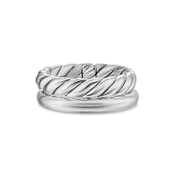 37360368 - DY Mercer™ Two Row Ring In Sterling Silver, 8mm