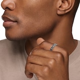 David Yurman Armory® Band Ring In Sterling Silver With Black Diamonds, 6.2mm - Ring Size 9