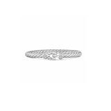 David Yurman Cable Flex Buckle Bracelet In Sterling Silver With Diamonds, 6mm - Size Medium