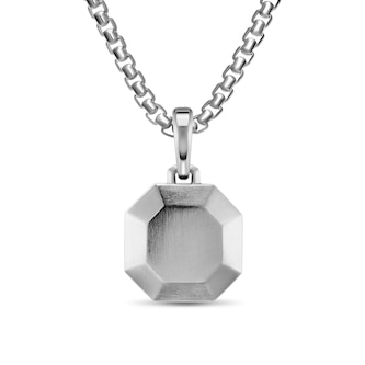 David Yurman Faceted Amulet In Sterling Silver, 16mm