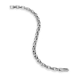 David Yurman Streamline Link Bracelet In Sterling Silver With Black Diamonds, 5.5mm - Size Medium