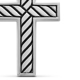 David Yurman Exotic Stone Cross In Sterling Silver With Black Onyx, 23mm