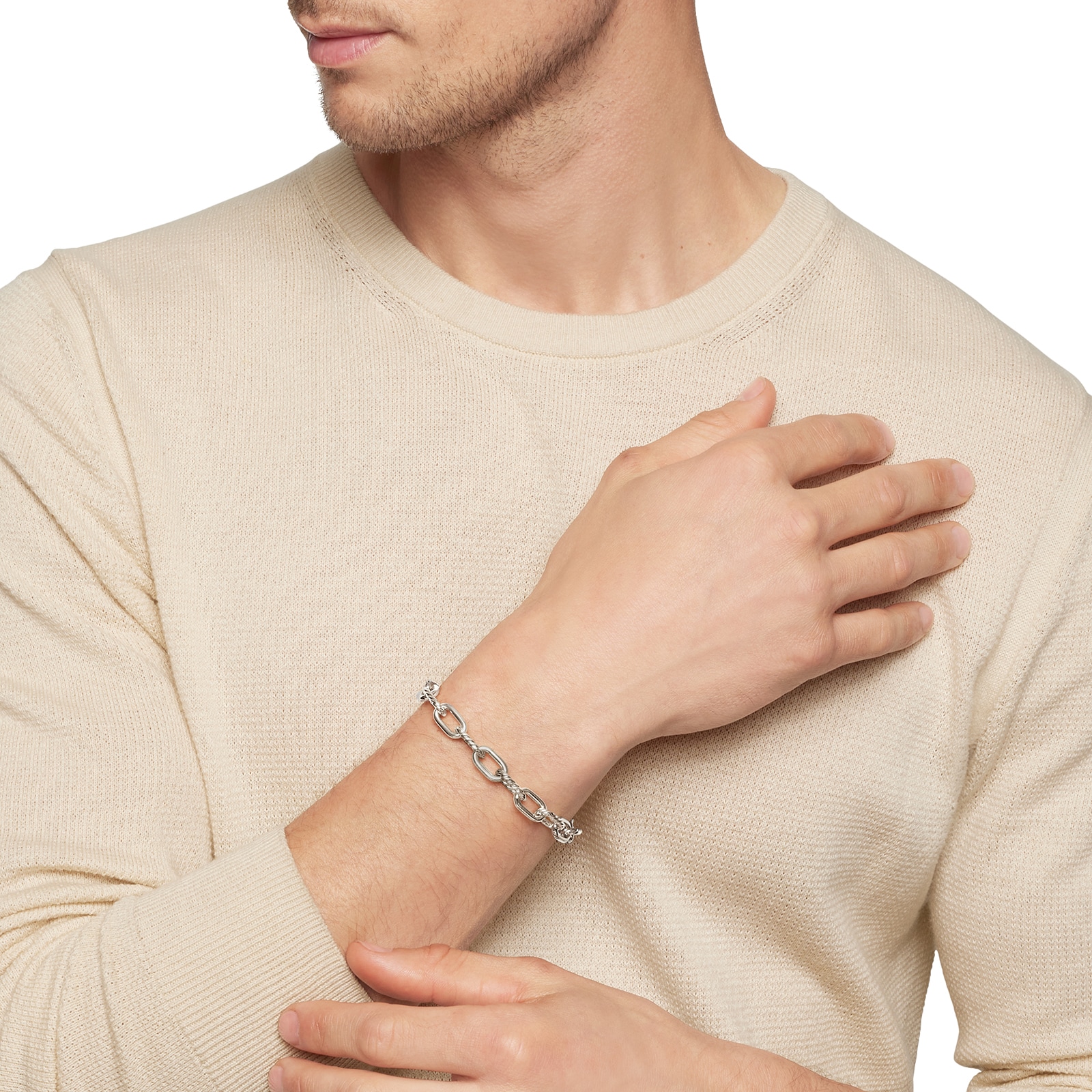 David Yurman DY Madison® Chain Bracelet In Sterling Silver, 8.5mm - Size Medium David Yurman DY Madison® Chain Bracelet In Sterling Silver, 8.5mm - Size Medium