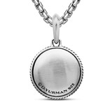David Yurman Maritime® Compass Amulet In Sterling Silver With Centre Black Diamonds, 20mm