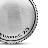 David Yurman Maritime® Compass Amulet In Sterling Silver With Centre Black Diamonds, 20mm