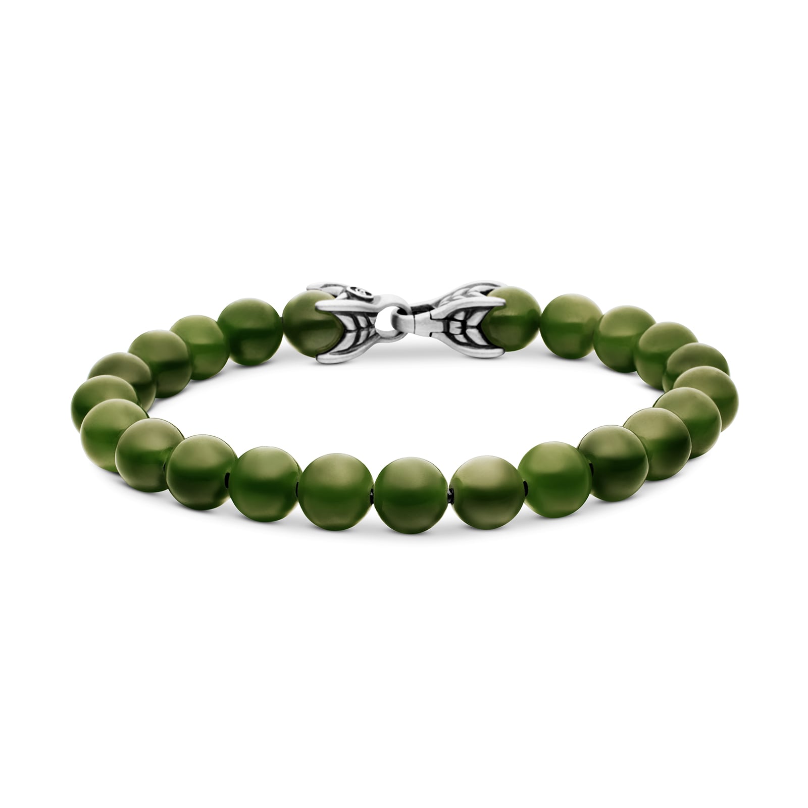 David Yurman Spiritual Beads Bracelet In Sterling Silver With Nephrite Jade, 8mm