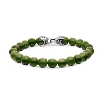 David Yurman Spiritual Beads Bracelet In Sterling Silver With Nephrite Jade, 8mm