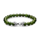 David Yurman Spiritual Beads Bracelet In Sterling Silver With Nephrite Jade, 8mm