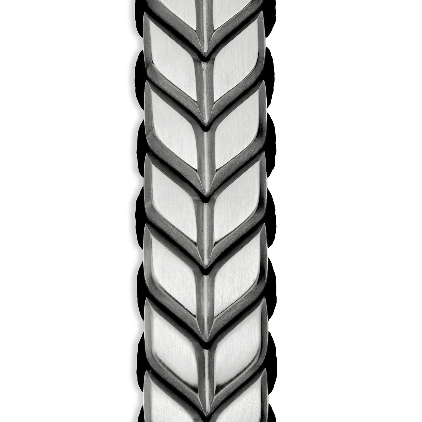 David Yurman Chevron Woven Bracelet In Sterling Silver With Black Nylon, 9mm - Size Medium
