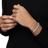 David Yurman DY Helios™ Cuff Bracelet In Sterling Silver, 9mm - Size Medium