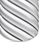 David Yurman Sculpted Cable Tag In Sterling Silver, 27mm