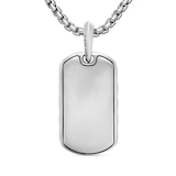 David Yurman Sculpted Cable Tag In Sterling Silver, 27mm