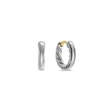 David Yurman DY Mercer® Huggie Hoop Earrings In Sterling Silver, 12mm