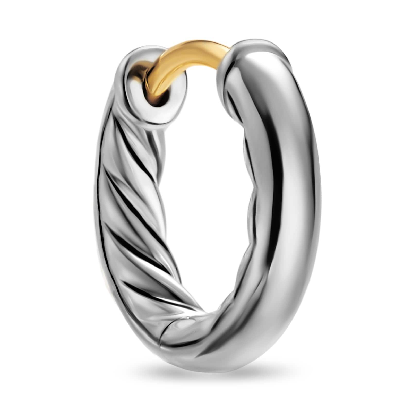 David Yurman DY Mercer® Huggie Hoop Earrings In Sterling Silver, 12mm