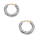 David Yurman DY Mercer® Huggie Hoop Earrings In Sterling Silver, 12mm