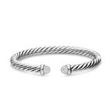 David Yurman Cable Flex Bracelet In Sterling Silver With Diamonds, 6mm