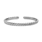 David Yurman Sculpted Cable Flex Bracelet In Sterling Silver, 5mm - Size Small