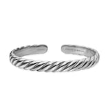 David Yurman Sculpted Cable Flex Bracelet In Sterling Silver, 7.5mm - Size Small