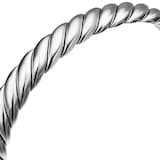David Yurman Sculpted Cable Flex Bracelet In Sterling Silver, 7.5mm - Size Small