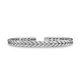 David Yurman Chevron Flex Bracelet In Sterling Silver, 6.4mm - Size Small