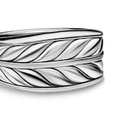 David Yurman Chevron 3 Sided Signet Ring In Sterling Silver, 12.5mm - Ring Size P