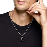 David Yurman Cornicello Amulet In Sterling Silver, 30.6mm