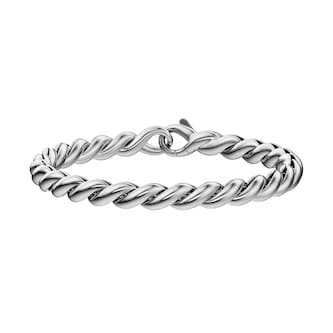 David Yurman Sculpted Cable Chain Bracelet In Sterling Silver, 5.7mm David Yurman Sculpted Cable Chain Bracelet In Sterling Silver, 5.7mm