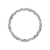 David Yurman Chevron Oval Link Bracelet In Sterling Silver, 7mm - Size Small
