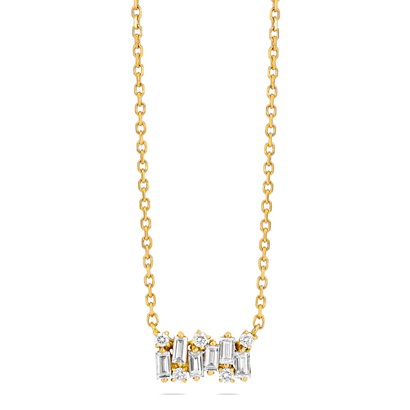 18ct Yellow Gold 0.33cttw Diamond Small Shimmer Necklace