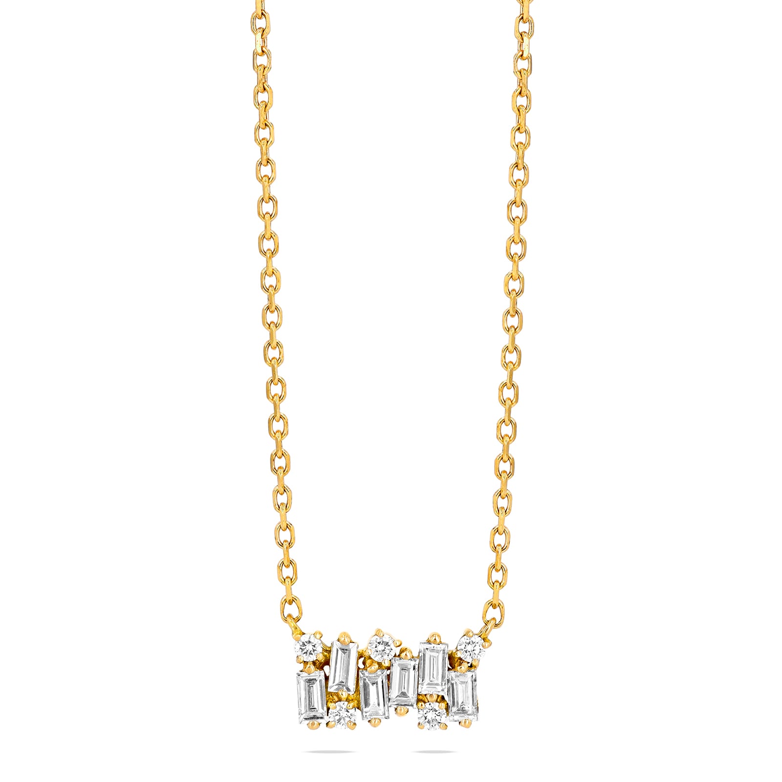 Suzanne Kalan 18ct Yellow Gold 0.33cttw Diamond Small Shimmer Necklace