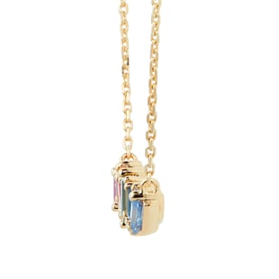 Suzanne Kalan 18ct Yellow Gold 0.10ct Diamond 1.10ct Sapphire Necklace