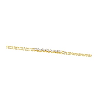 Suzanne Kalan 18ct Yellow Gold 0.30ct Diamond Baguette Cut Bracelet Suzanne Kalan 18ct Yellow Gold 0.30ct Diamond Baguette Cut Bracelet
