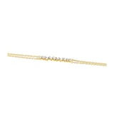 Suzanne Kalan 18ct Yellow Gold 0.30ct Diamond Baguette Cut Bracelet