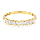 Suzanne Kalan 18ct Yellow Gold 0.33ct Baguette Diamond Ring