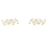 Suzanne Kalan 18ct Yellow Gold Firework 0.18cttw Diamond Stud Earrings